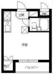 スカイコート元住吉の物件間取画像